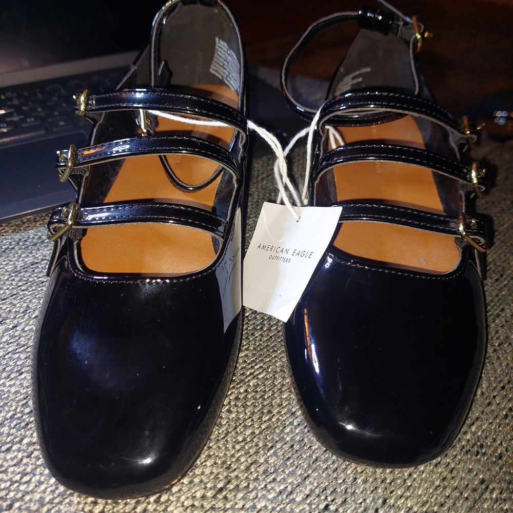 American Eagle Outfitters Black Flats